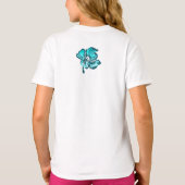 Waterverf Hibiscus Hawaiian Tropisch T-shirt (Achterkant)