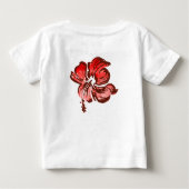 Waterverf Hibiscus Infant T-shirt (Achterkant)