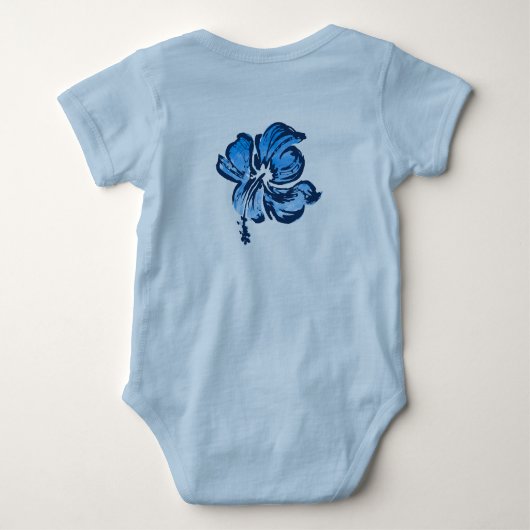 Waterverf Hibiscus Infant T-shirt (Achterkant)