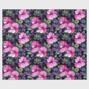 Waterverf Hibiscus inpakpapier