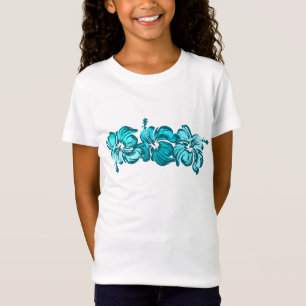 Waterverf Hibiscus Meisjes T-shirt