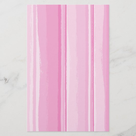 Waterverf Hibiscus Striped Coordinating Briefpapier (Voorkant)