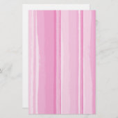 Waterverf Hibiscus Striped Coordinating Briefpapier (Voorkant / Achterkant)