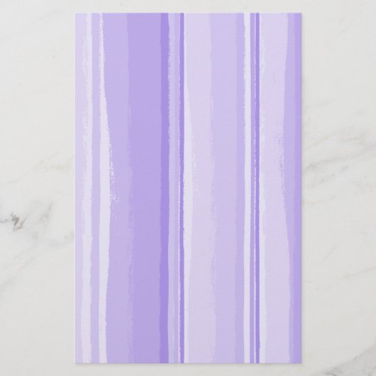 Waterverf Hibiscus Striped Coordinating Briefpapier (Voorkant)