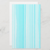 Waterverf Hibiscus Striped Coordinating Briefpapier (Voorkant / Achterkant)