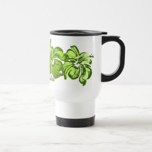 Waterverf Hibiscus Travel Mug Reisbeker