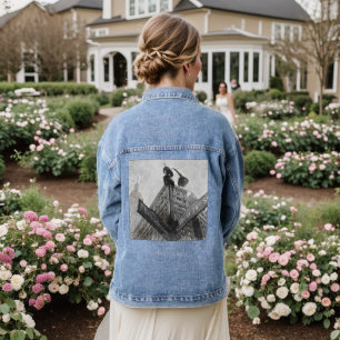 Waterverf Hoekteken Broadway Denim Jacket
