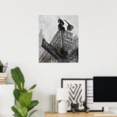 Waterverf Hoekteken Broadway Poster (Thuiskantoor)