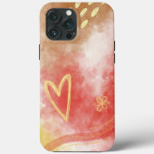 Waterverf Hoesje-Mate iPhone case (Achterkant)