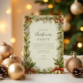 Waterverf Holly Berry Holiday Kaart