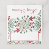 Waterverf Holly Christmas (Buitenkant ongevouwen)