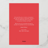 Waterverf Holly en Greenery Prettige feestdagen Fo (Achterkant)