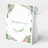 Waterverf Holly Jolly Kerstfeest Bedankdoosjes (Achterkant)