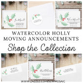 Waterverf Holly New Address Moving Announge