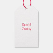 Waterverf Holly Sprig Gift Labels Cadeaulabel (Achterkant)