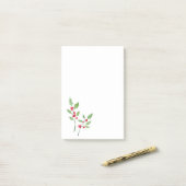Waterverf Holly Sprigs Post-it® Notes (Op bureau)