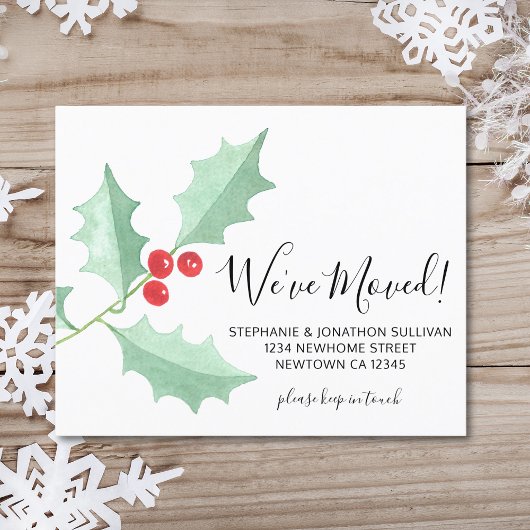 Waterverf Holly We hebben Kaart verplaatst