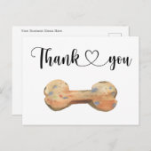 Waterverf Hondenbot Aangepaste bedankkaart Briefkaart (Voorkant / Achterkant)