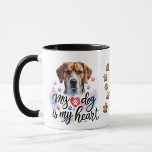 Waterverf Hondenliefhebber Combo Mok (15oz)