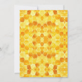 Waterverf Honingbij en Honingraat Bruidsdouche Bedankkaart (Achterkant)