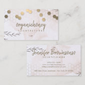 Waterverf Honingraat bij boerderij Apiary Visitekaartje (Voorkant / Achterkant)