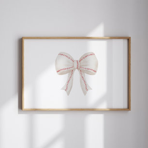 Waterverf  honkbal boog poster