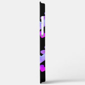 Waterverf Hoorst Paarse roze gebundelde monogramme Case-Mate iPhone Case (Achterkant / Links)