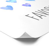 Waterverf Hoots Baby shower Favors Sign. Poster (Hoek)