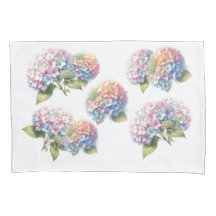 Waterverf Hortensia Bloemmotief