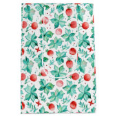 Waterverf Hot Cocoa, Candy Cane Christmas Medium Cadeauzakje (Achterkant)