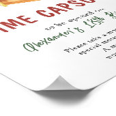 Waterverf HOT DOG Time Capsule 1e verjaardag Poster (Hoek)