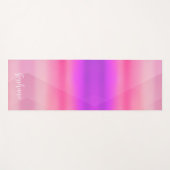 Waterverf Hot Pink Modern Yogamat (Voorkant (horizontaal))