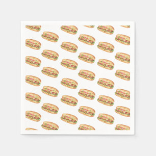 Waterverf Hotdog Kinderverjaardag Servet