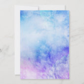 Waterverf houdt van je met de maan en het rughuwel kaart (Achterkant)