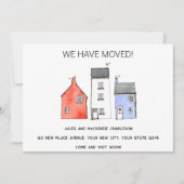 Waterverf House Change of Address Aankondiging (Voorkant)