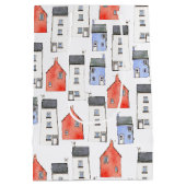 Waterverf Huis Art Housewarming Medium Cadeauzakje (Achterkant)