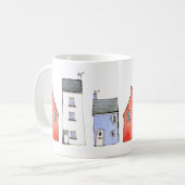 Waterverf Huis Kunst Koffiemok (Voorkant links)