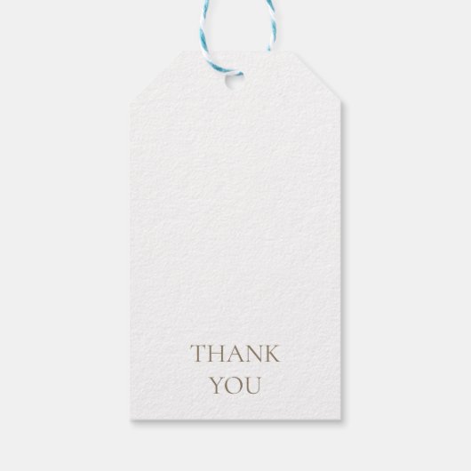 Waterverf Huisdier bruiloft gunst Dank u II Cadeaulabel (Achterkant)