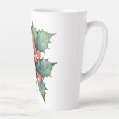  waterverf hulstbessen bladeren latte mok (Rechts)