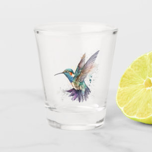 Waterverf Hummingbird Shot Glass Glas
