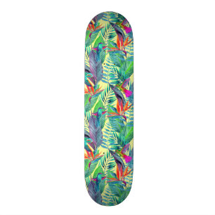 Waterverf Humminvogels in de Oerwoud Skateboard