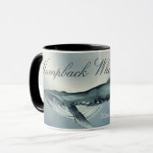 Waterverf Humpback Whale, Megaptera Novaeangliae Mok (Voorkant links)