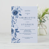 Waterverf huwelijksfoto kaart (Staand voorkant)