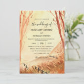 waterverf huwelijksuitnodiging kaart (Staand voorkant)