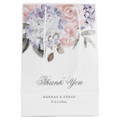  Waterverf Hydrangea en Rozen | Weddenschap Medium Cadeauzakje (Achterkant)