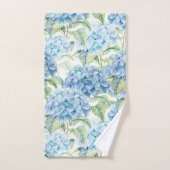Waterverf Hydrangea Flowers Bad Handdoek (Handdoek)
