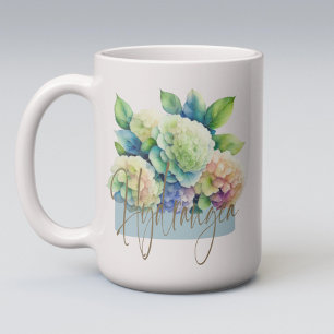 Waterverf Hydrangea Mok