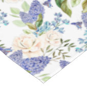 Waterverf Hydrangea & Rozen Bloemen Tafelkleed (Gekanteld)