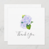 Waterverf Hydrangeas Bedankkaart (Voorkant / Achterkant)