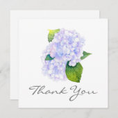 Waterverf Hydrangeas Bedankkaart (Voorkant / Achterkant)